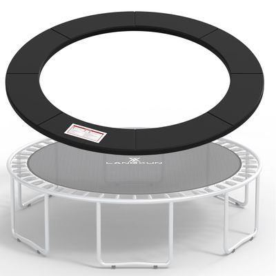 LANGXUN 10ft 12ft 14ft 16ft Trampoline Pad, Universal Trampoline Repalcement Safety Pad, Replacement Trampoline Parts, Waterproof Surround Spring Foam Cover for Round Frame Blue Black Pink Green