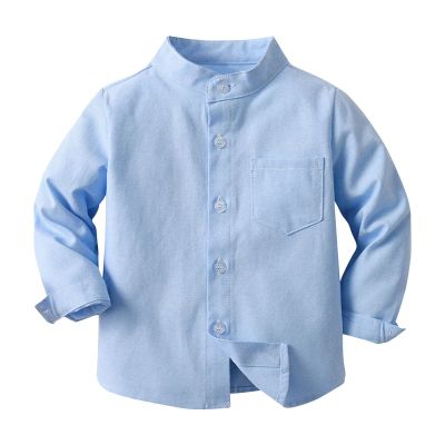 Betadog Kids & Toddler Boys Long Sleeve Cotton Dress Shirt Boys' and Toddler Long Sleeve Linen Button Up (Blue, 8 Years)