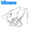 Preferspace Camping Chair, Portable Folding Backpacking Chair, Compact Camping Chair with Armrest Design and Side Pockets for Outdoor Camp Hiking Beach Travel view 2