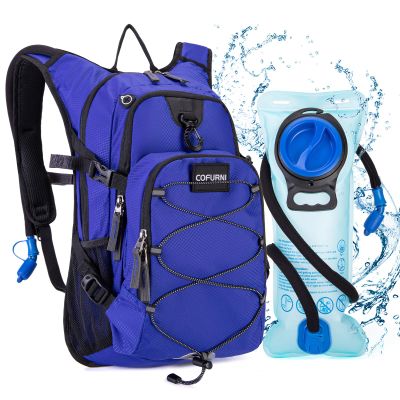 Cofurni Hydration Backpack 20L with Water Bladder 2L, Large Storage Hiking Daypack for Men Women, Lightweight Insulation Water Backpack for Biking, Running, Skiing, Trekking, Camping