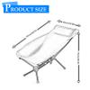 Camping Chair, Outdoor Folding Chairs for Adults, Side Pockets & Sturdy Steel Frame for Outside Camping, Hiking, Travel, Beach and Sport view 2