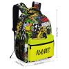 Fovanxixi Custom Cute Yellow Car Backpack for Kids Boys Girls Personalized Name Text Children Backpack School Bag Customized Daypack Schoolbag for Student Bookbag view 2