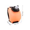 BESPORTBLE Sport Wrist Water Bottle with Elastic Band Multi-use Fitness Kettle for Running Hiking and Cycling Leakproof Design Semi-transparent Orange Color view 2