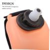 BESPORTBLE Sport Wrist Water Bottle with Elastic Band Multi-use Fitness Kettle for Running Hiking and Cycling Leakproof Design Semi-transparent Orange Color view 4