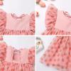 Berry Sweet One Birthday Party Outfit Baby Girl Pink Strawberry Tulle Dress Berry First Birthday Outfit Toddler Cake Smash Strawberry Tutu Dresses Pink Strawberry 9-12 Months view 2