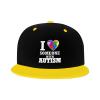 I Love Someone with Autism Snapback Hat Boys Girls Fashion Hip Hop Adjustable Flat Bill Hat Yellow view 2