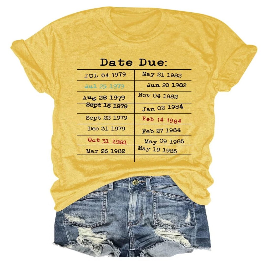 Vintage Library Shirt, Reading Crewneck Teacher Shirt Book Lover Date Due T-Shirt Due Date Reading Teacher Tee Top