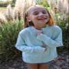 Rolanko Girls Zip Up Sun Hoodie with Thumb Holes, UV Protection Clothing for Kids Lightweight Athletic Jacket(Blue,8-9 Y) view 3