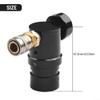 G1/2''-14 Compressed Air Regulator, Adjustable Pressure Paintball HPA Regulator 40PSI To 150PSI, for Micro for MR for GEN2 Regulator With Foster Coupler And Remote Hose (1# Only Regulator) view 2