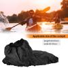 POENVFPO Adjustable Nylon Kayak Spray Skirt, with Elastic Straps, Convenient to Put On and Take Off, Tear Resistance, for Kayak Sports (Black) view 3