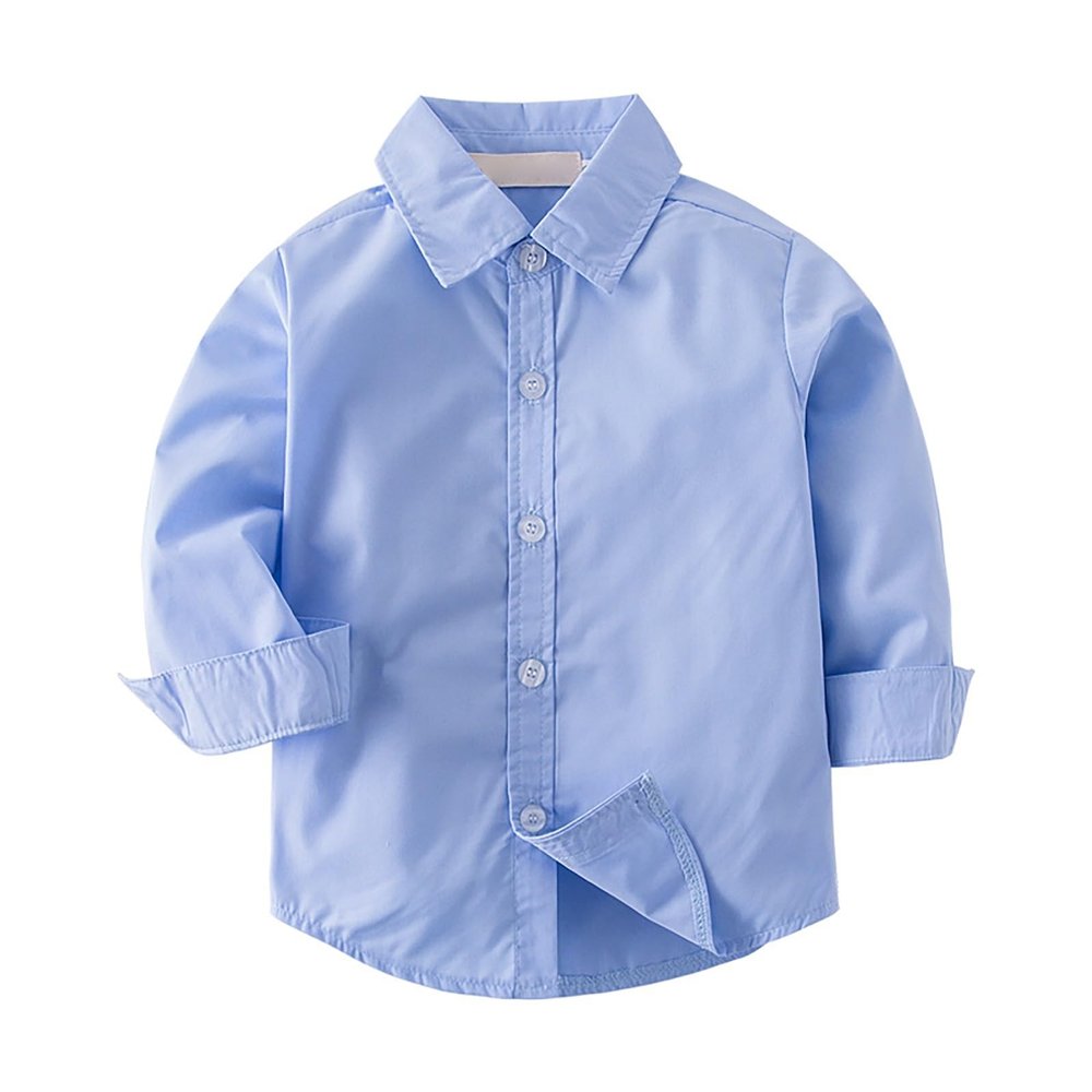 Betadog Toddler Boy Clothes Button Down Shirt Long Sleeve Boy Fall Tees Toddler Boys Short Sleeve (BU1, 18-24 Months)