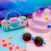 PinkSheep Sunglasses for Girls, Baby Kids Polarized Sunglass with Case, Shell Glasses UV400 Protection Plastic Frame view 2