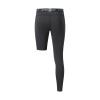 Men's Basketball Single Leg Tight Sports Pants 1/2 One Leg Compression Pants Athletic Base Layer Underwear (Black-1-right-long,M,Medium) view 3