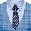 Maiyifu-GJ Mens Formal Suit Vest Business Dress Vest for Suit or Tuxedo (Checked Blue,Medium) view 2