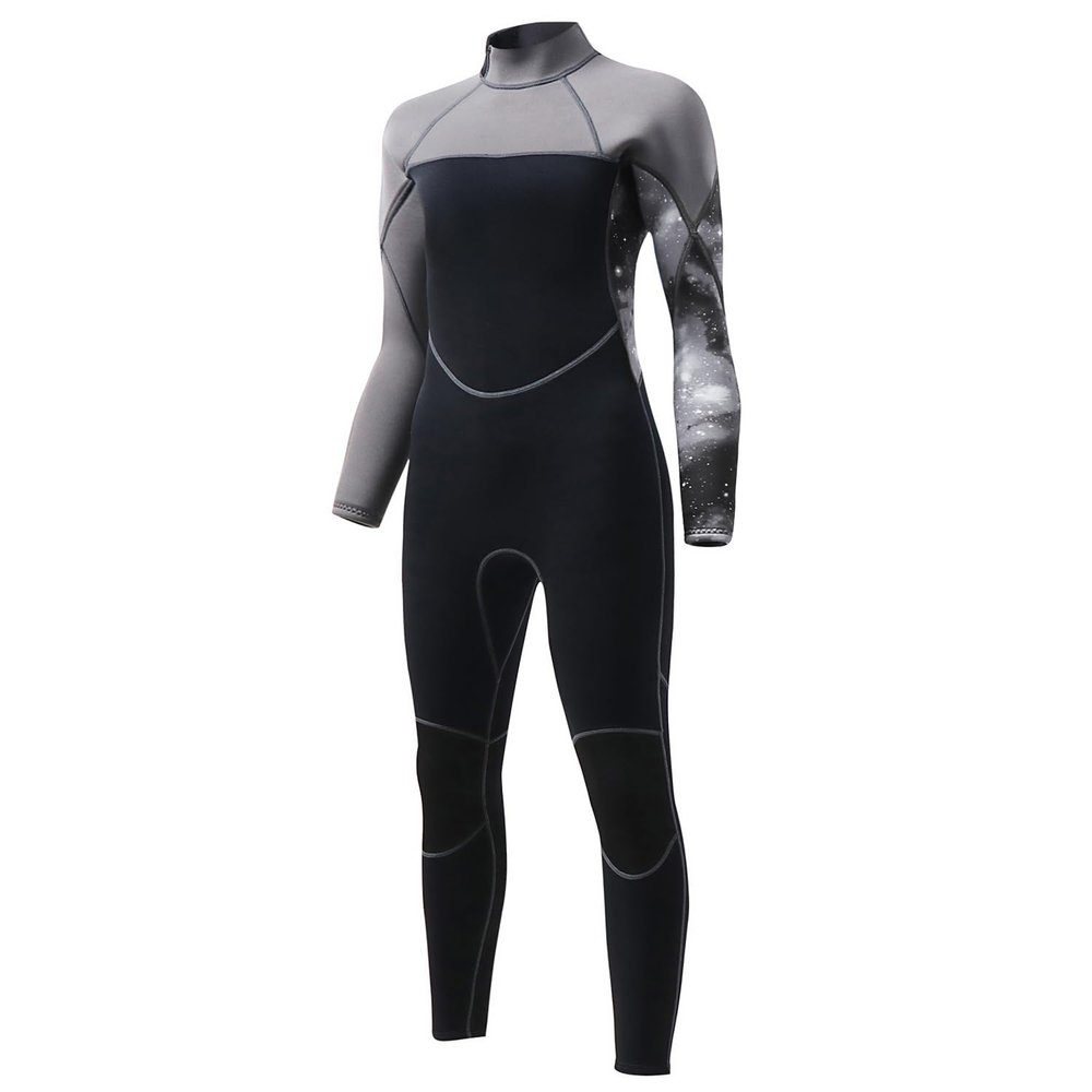 3mm Full Body Wetsuit for Men - Neoprene Wet Suits Back Zip Diving Suit Long Sleeve Dive Skin in Cold Water for Scuba Surfing Snorkeling Swimming