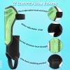 Sportout Soccer Shin Guards - Shin Guards Soccer Kids Youth Adult Protective Shin Pads with Sleeves and Insert Pocket for Boys Girls for Age 4-6, 6-8, 8-10,10-12,12-14,14-Adult (Green, L) view 3