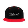 Blessed Flat Bill Hat Child Fashion Hip Hop Adjustable Flat Bill Hat Red view 2