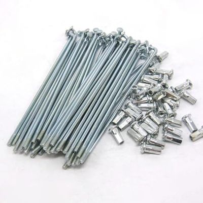QHQKR 10G Electric Bike Spokes 3.0 mm Diameter Silver Steel Motorcycle Wheel Tire Spokes with Nipples and Wrench 55-305mm J Bend Bicycle Spoke for E-Bike Motorcycle (75mm 40pcs with Spoke Wrench)