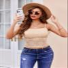 Avidlove Womens Camisole Lace Spaghetti Strap Tank Top Tube Slim Basic Cami Tops Beige view 2