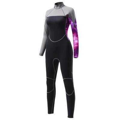 3mm Full Body Wetsuit for Women - Neoprene Wet Suits Back Zip Diving Suit Long Sleeve Dive Skin in Cold Water for Scuba Surfing Snorkeling Swimming