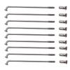 QHQKR 10G Electric Bike Spokes 3.0 mm Diameter Silver Steel Motorcycle Wheel Tire Spokes with Nipples and Wrench 55-305mm J Bend Bicycle Spoke for E-Bike Motorcycle (185mm 40pcs with Spoke Wrench) view 2