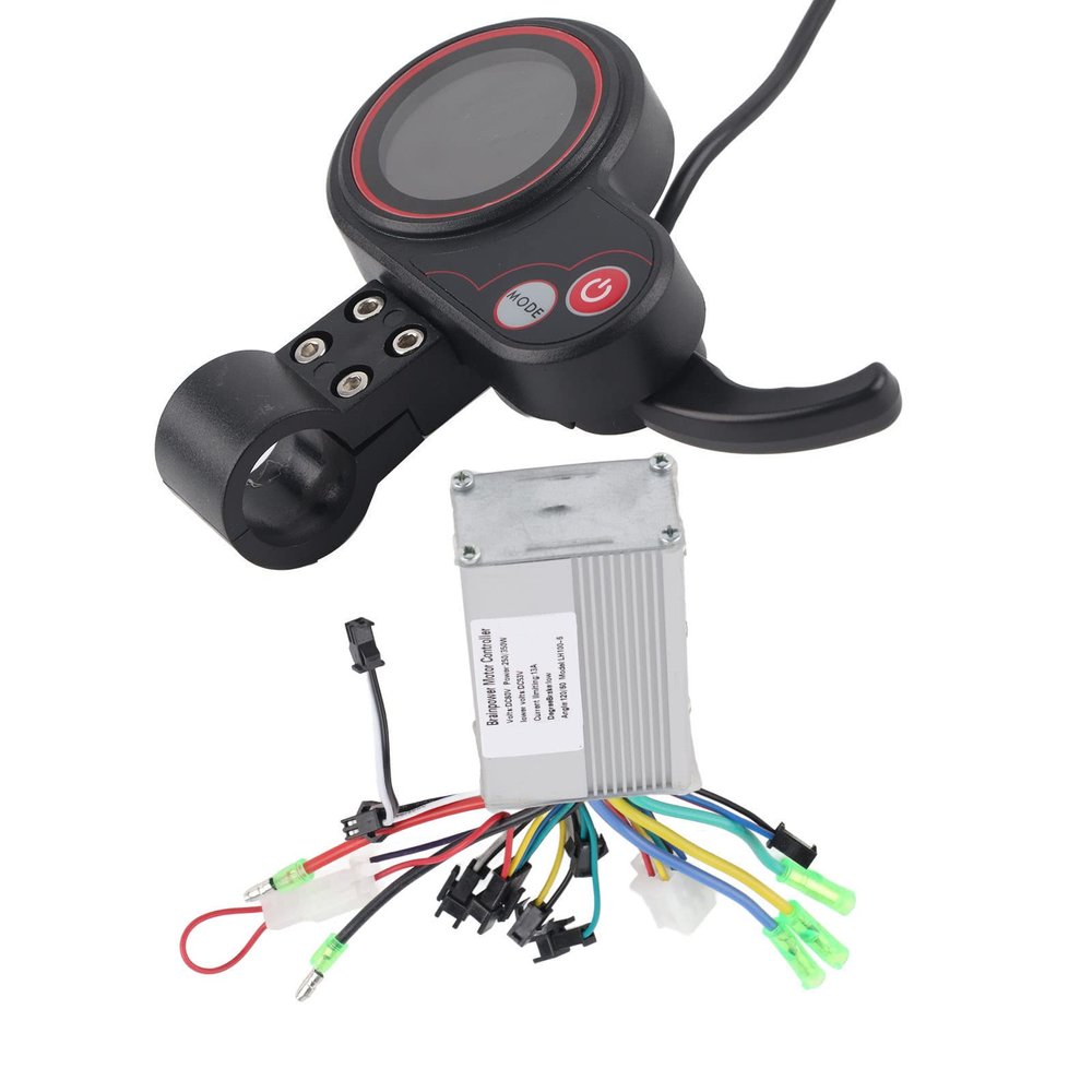 Sunicon 36V, 48V, 60V Options Eletric Scooter Controller LCD Display Control Panel with Shift Switch Accessory for Ebike Scooter (60V 250/350W Color Screen Dual-Mode Model)