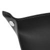 F&Y Leather Tray Fashionable Design Artificial Leather Enduring Wide Application Mens Valet Tray for Jewelry Watch Key Phone (Black) view 3