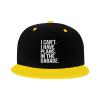 I Cant I Have Plans in The Garage Flat Brim Hat Kids Fashion Hip Hop Adjustable Flat Bill Hat Yellow view 2
