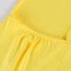 NineFit Basics Summer Jumpsuits for Women 2024 V Neck Pull On Rompers Baggy Solid Color One Piece Onesie Wide Leg Overall Cap Sleeve Casual Rompers Harem Pants with Pockets(01-Yellow,Large) view 4