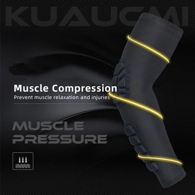 ACAGALA Padded Elbow Forearm Sleeves Compression Arm Protective Sleeve Basketball Shooting Protective Pad