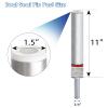 3/4" Boat Seat Pin Post Boat Seat Pedestal Base Post for Mounting,3/4 inch Marine Grade Aluminum Lock-in Pedestal Extension Pin Pole for Pontoon Fishing Bass,Non-Threaded view 3