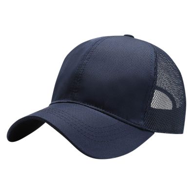 NineFit Basics Breathable Mesh Baseball Dad Hat Women Men Blank Washed Low Profile Running Cap Hat (B, One Size)