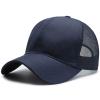 NineFit Basics Breathable Mesh Baseball Dad Hat Women Men Blank Washed Low Profile Running Cap Hat (B, One Size) view 2