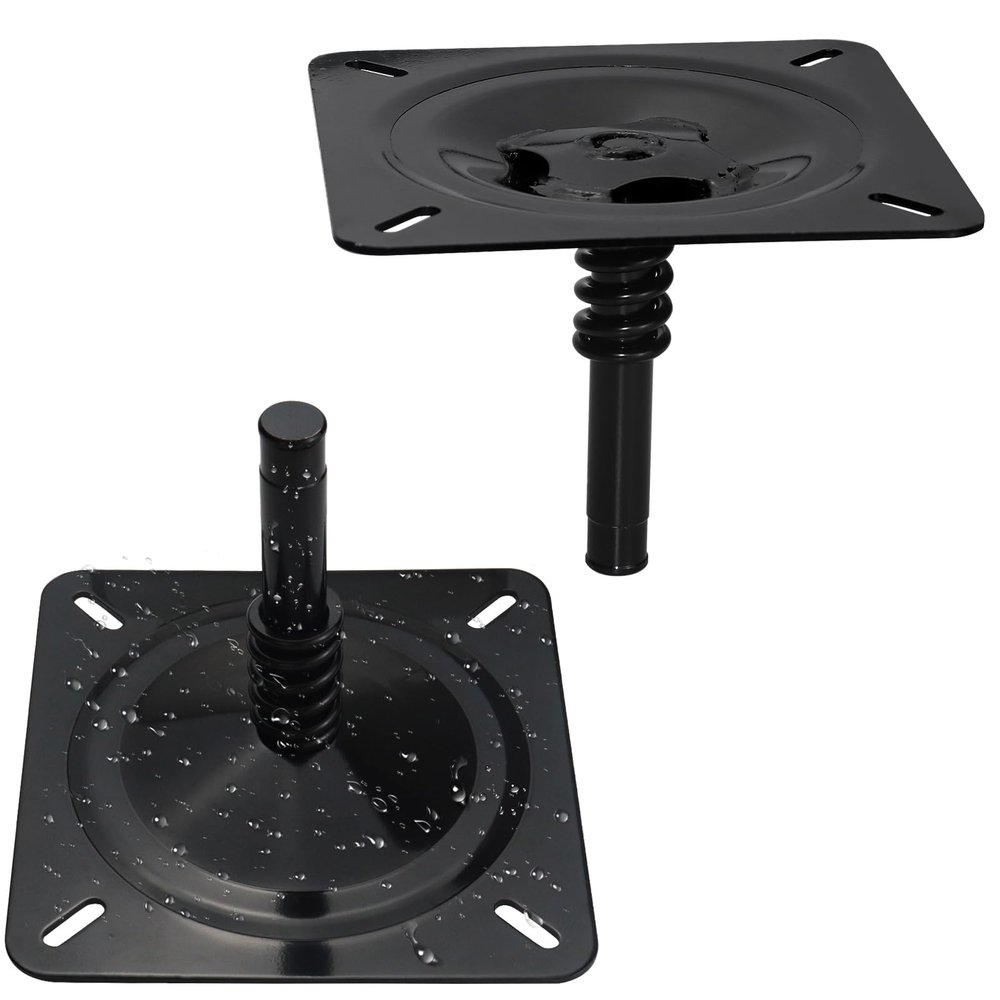 CLLOMAGY Boat Seat Base Pedestal Boat Seat Pin Mount Plated for 3/4" Marine Pedestal Post,Zinc Plated Steel Pin Swivel Mount for Marine Pontoon Jon Bass Fishing-2Pack