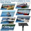 CLLOMAGY Boat Seat Base Pedestal Boat Seat Pin Mount Plated for 3/4" Marine Pedestal Post,Zinc Plated Steel Pin Swivel Mount for Marine Pontoon Jon Bass Fishing-2Pack view 4