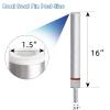 3/4" Boat Seat Pin Post Boat Seat Pedestal Base Post for Mounting,3/4 inch Marine Grade Aluminum Lock-in Pedestal Extension Pin Pole for Pontoon Fishing Bass,Non-Threaded view 3