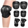 BESPORTBLE Elbow and Knee Pads Protective Gear for Skating and Snowboarding Comfortable Sandwich Mesh with Touch Fasteners Lightweight and Snug Fit view 1