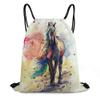 USONEPT Drawstring Backpack Waterproof Sports String Bag Adjustable Lightweight Gym Dance Sackpack for Women Men Boys Girls view 1