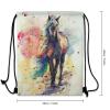 USONEPT Drawstring Backpack Waterproof Sports String Bag Adjustable Lightweight Gym Dance Sackpack for Women Men Boys Girls view 2
