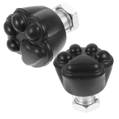 2pcs Skate Brakes Roller Skates Electric Skateboard Knee Pad Skate Board Roller Skates for Toe Stops Skateboard Accessories Skateboarding Caster Wheels Screws Metal Black
