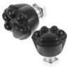 2pcs Skate Brakes Roller Skates Electric Skateboard Knee Pad Skate Board Roller Skates for Toe Stops Skateboard Accessories Skateboarding Caster Wheels Screws Metal Black