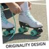 2pcs Skate Brakes Roller Skates Electric Skateboard Knee Pad Skate Board Roller Skates for Toe Stops Skateboard Accessories Skateboarding Caster Wheels Screws Metal Black view 4