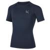 Konrunppy Boys Compression Shirts Short Sleeve Youth Kids Football Basketball Undershirt Qucik Dry Athletic Workout T-Shirt (Navy,Medium)