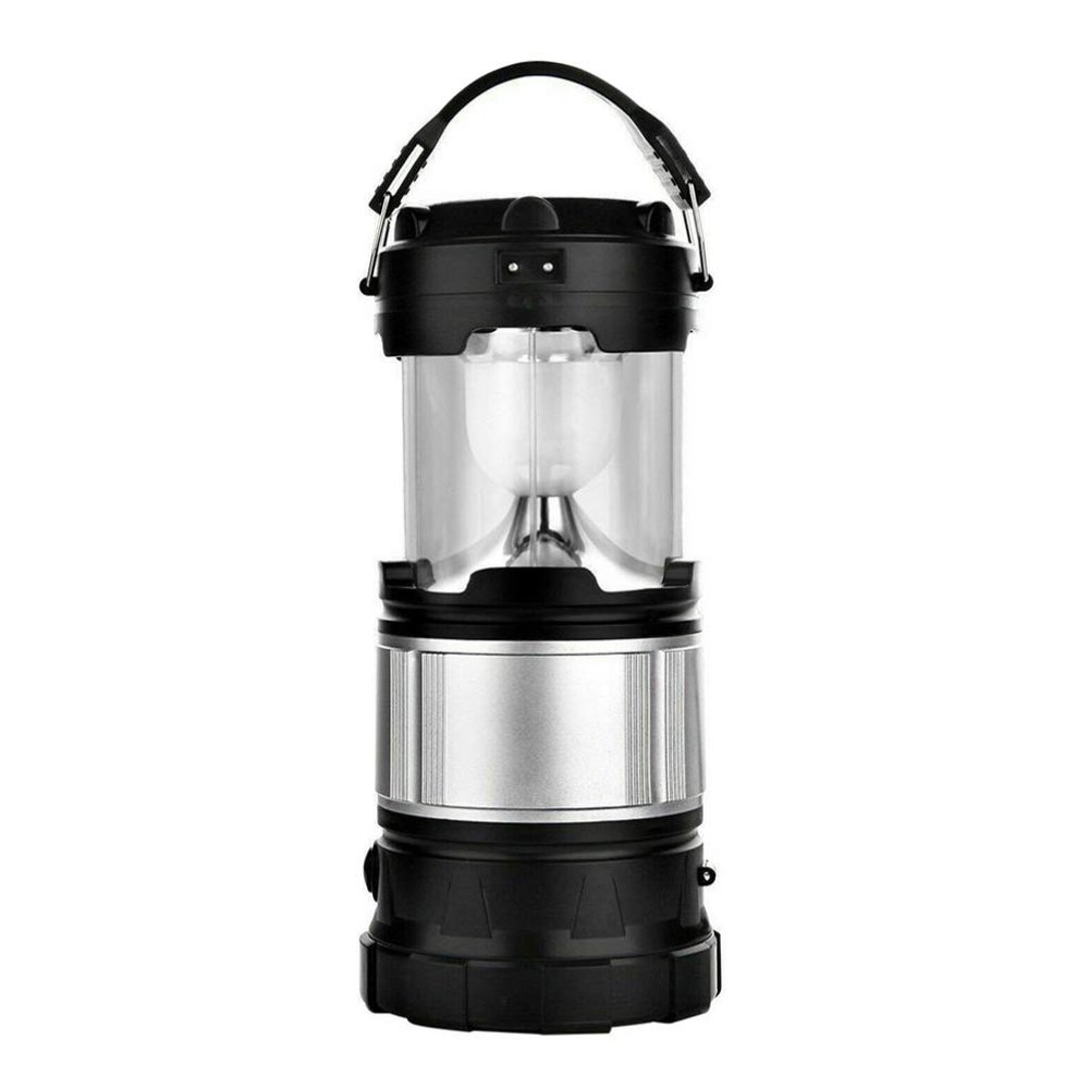 Camping Lantern,LED Solar Camping Lantern Flashlight Solar Powered Emergency Light Retractable Lamp with Battery for Outdoor Camping Hiking