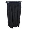 BIWTUP Womens Flared Sheering Maxi Skirt Ladies A Line Pleated Elasticated Waist Long Skirt with Pocket Black view 2