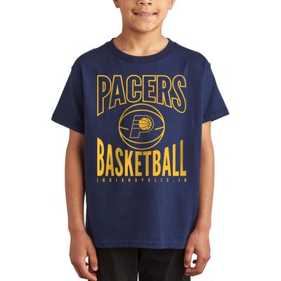Junk Food NBA - Indiana Pacers Team Basketball Kids SS T-Shirt Navy