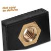 BIUDECO 2pcs Boat Nut Kayak Slide Track Nut Kayak Mount Base Canoe Mounting Base Fishing Rod Holder Side Mount view 4