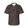 JIPOFD Programmer Programming Code Men's Hawaiian Shirt Short Sleeves Button Down Summer Beach Casual Shirts Black, 3X-Large view 1