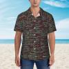 JIPOFD Programmer Programming Code Men's Hawaiian Shirt Short Sleeves Button Down Summer Beach Casual Shirts Black, 3X-Large view 4
