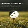 70 Pack Practice Golf Balls, 42mm Rubber Golf Training Ball, Hollow Airflow Limited Flight, Mini Soft Plastic Balls for Home Putting or Backyard Swing, Driving Range Indoor or Outdoor, Women & Men view 4